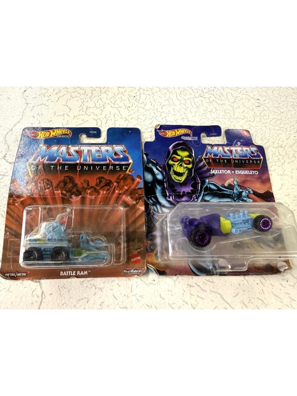 Hot Wheels Masters Of The Universe Battle Ram & Skeletor Character Cars Set